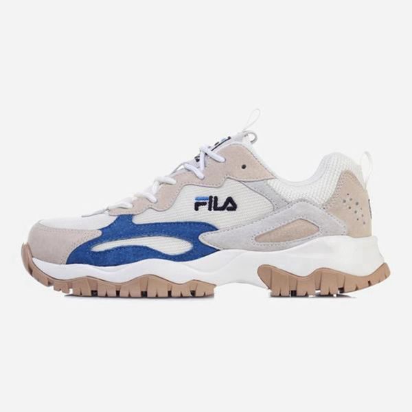 Sapatos De Estilo De Vida Fila Homem Branco/Azuis - Fila Ray Tracer Tr Loja Online Portugal,UYVR-059